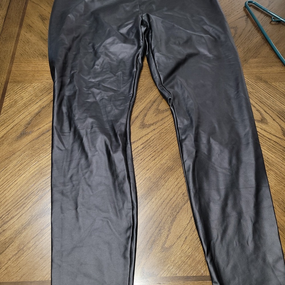 SHEIN Black Faux Leather Trousers - Picture 7 of 7